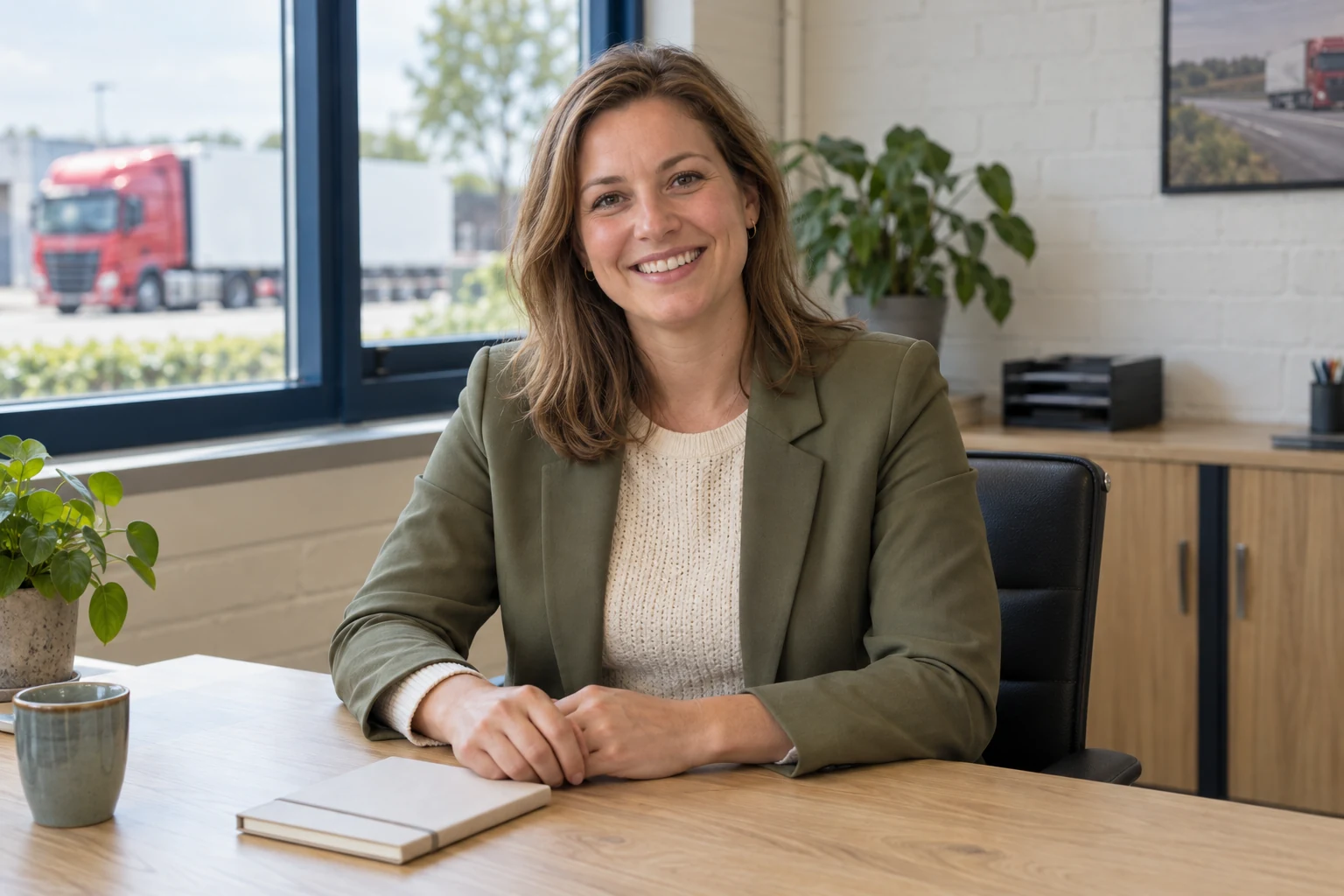 Voorbeeldportret van een HR-medewerker in een licht kantoor